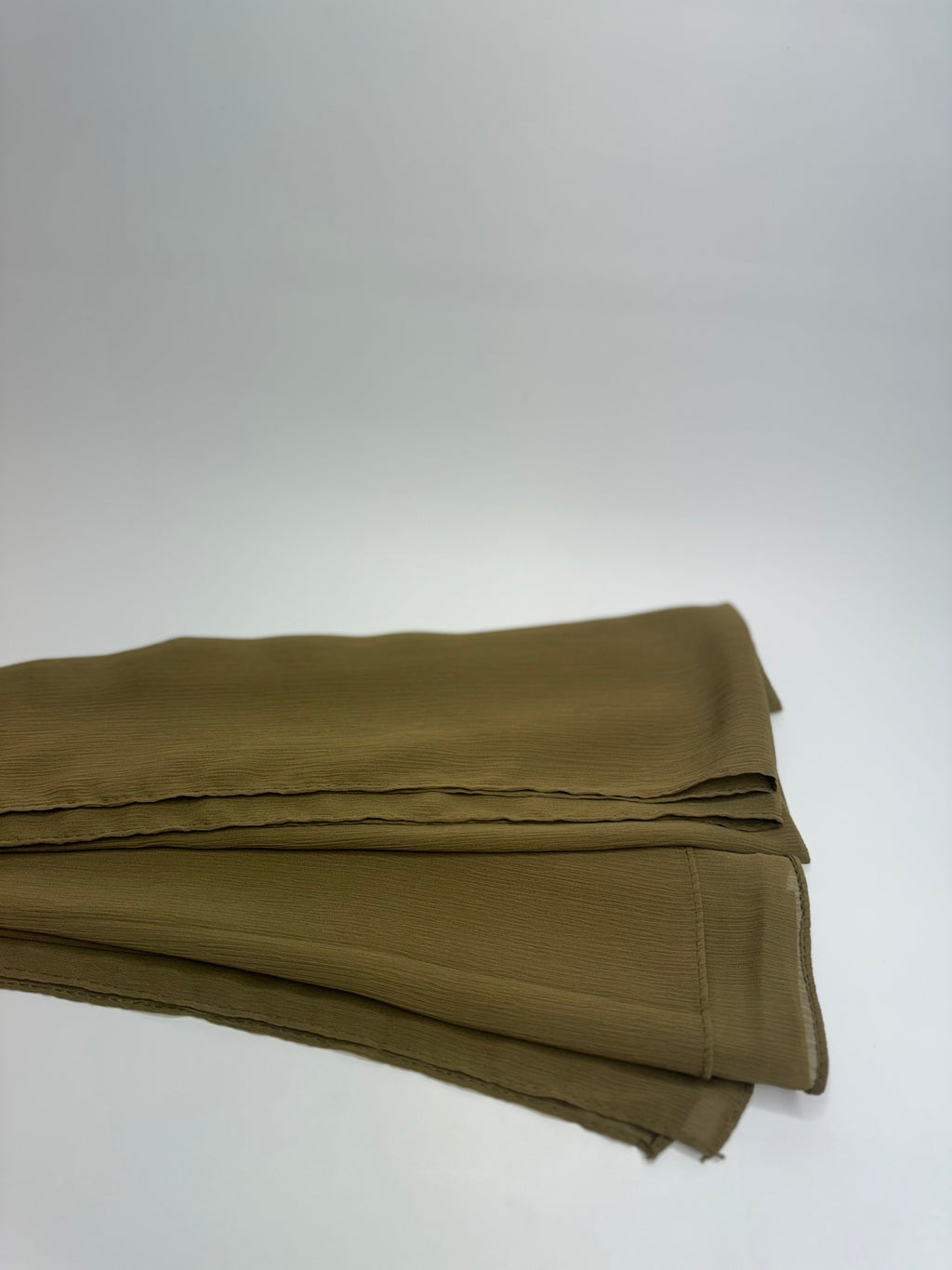 Crepe chiffon hijab - Olive