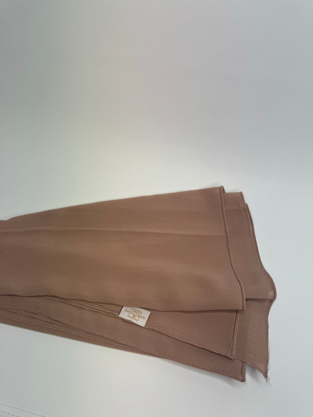 Crepe chiffon hijab - light brown