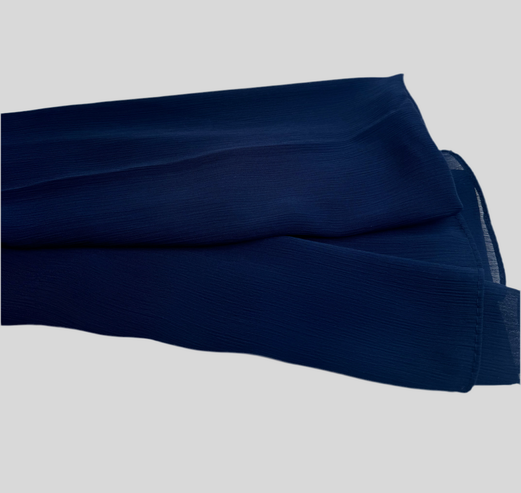 Chiffon crepe hijab - Navy blue