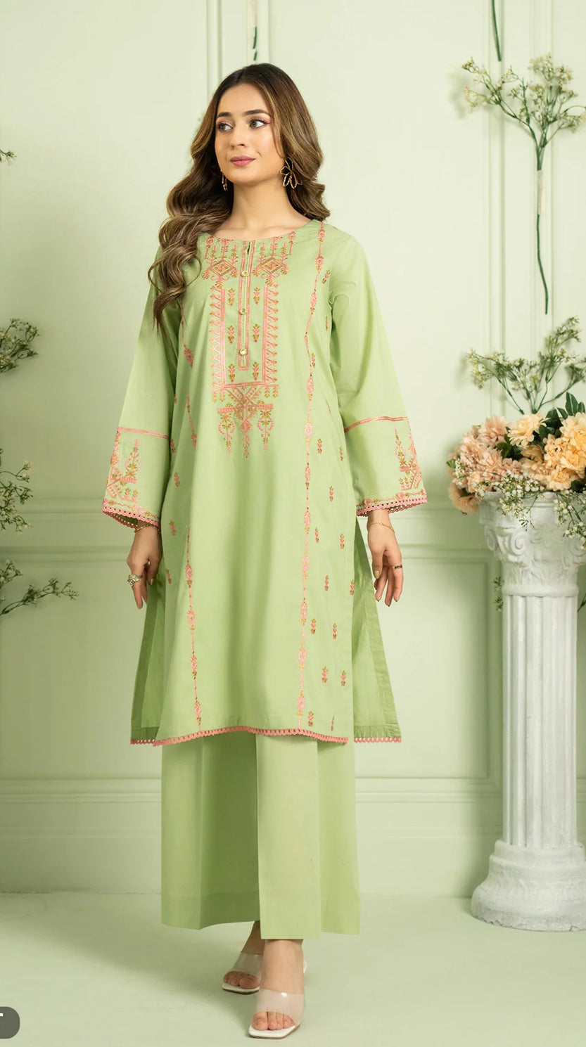 Embroidered cotton - 2 pcs